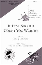 If Love Should Count You Worthy SATB choral sheet music cover
